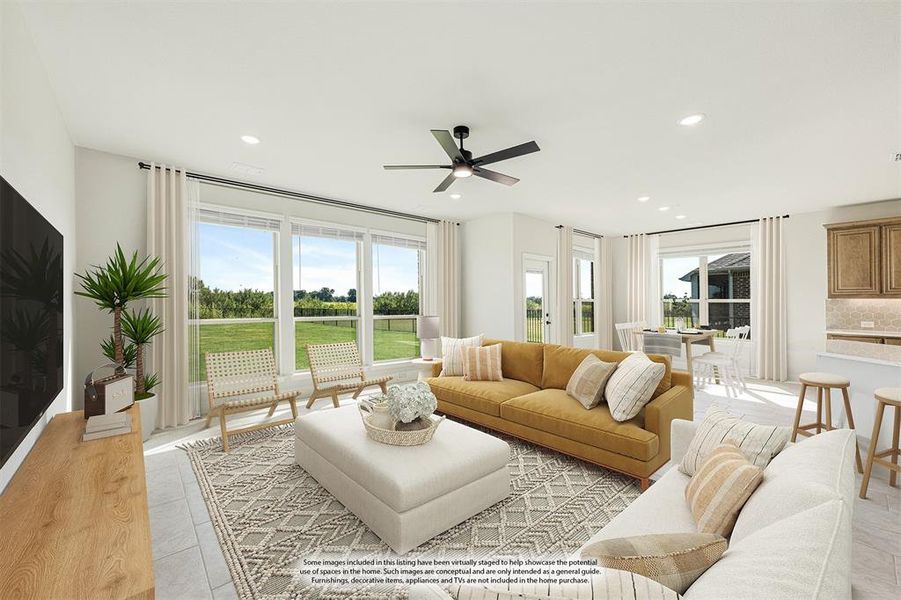 Furnished interior view inside a new home in Abe's Landing, Granbury (Image 14). Furnished interior view inside a new home in Abe's Landing, Granbury (Image 14).