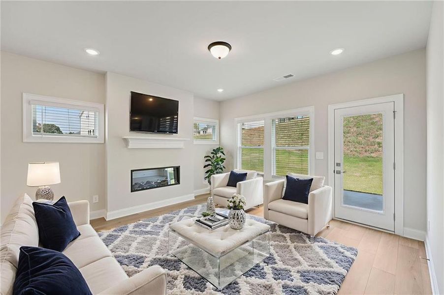 Furnished interior view inside a new home in Hemingway - Reserve Series, Cumming (Image 12).
