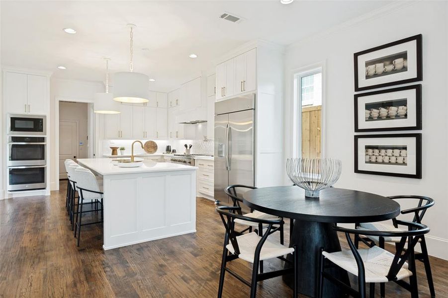 Furnished interior view inside a new home in , Dallas (Image 24).