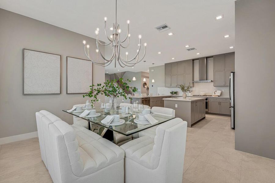 Furnished interior view inside a new home in Apex at Avenir, Palm Beach Gardens (Image 10).