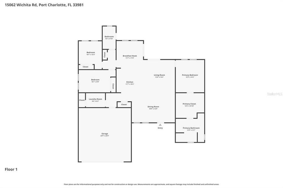 2D floor plan layout of this home in , Port Charlotte, FL (Image 5).