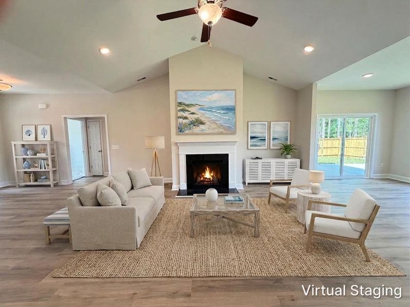 Furnished interior view inside a new home in Parkwood Estates, Leland (Image 5).