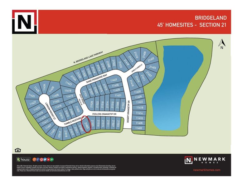 Image 18 of a home in Bridgeland 45', 50', 70'.