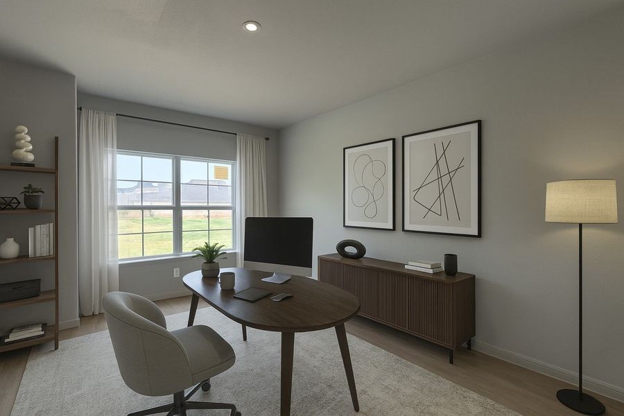 Representative furnished interior of a home built from the Oakridge by Alta Homes in Lexington Heights 50', Willis (Image 7).
