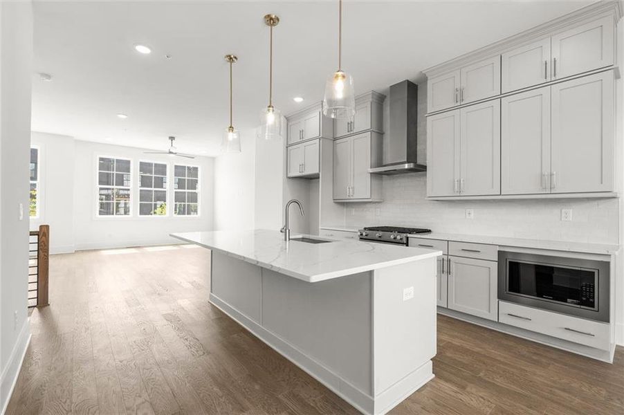 Furnished interior view inside a new home in The Gathering – Alpharetta, Alpharetta (Image 12).