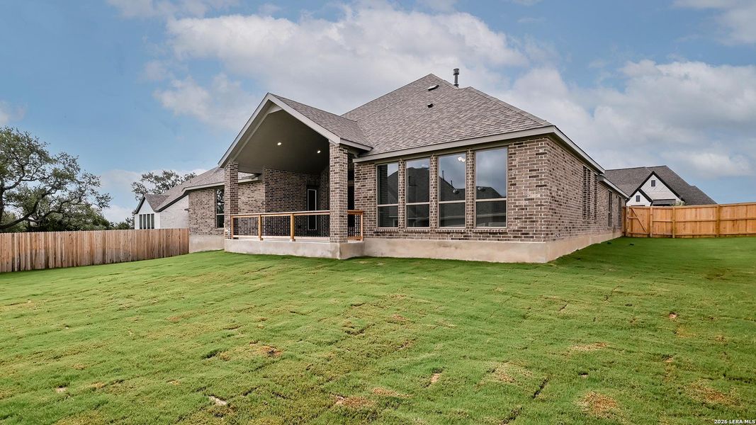 Exterior details and patio area of a home in Johnson Ranch, Bulverde (Image 3). Exterior details and patio area of a home in Johnson Ranch, Bulverde (Image 3).