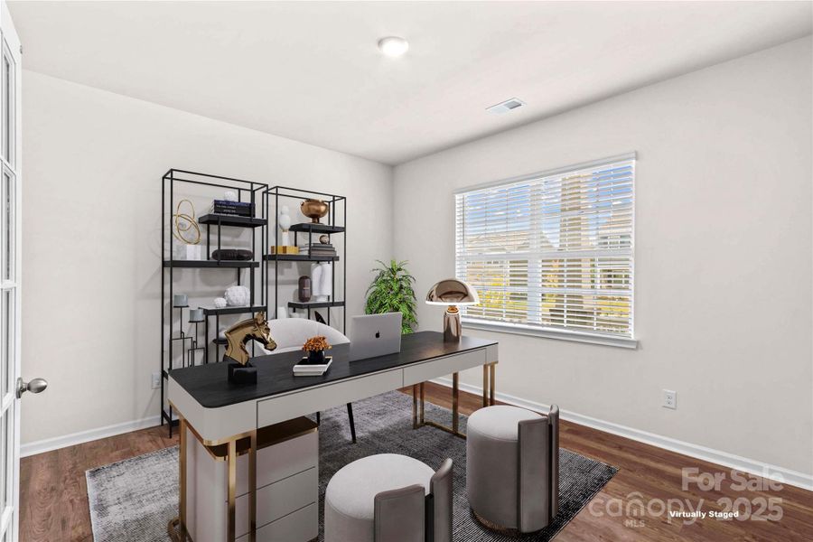 Furnished interior view inside a new home in Calvin Creek, Troutman (Image 17).