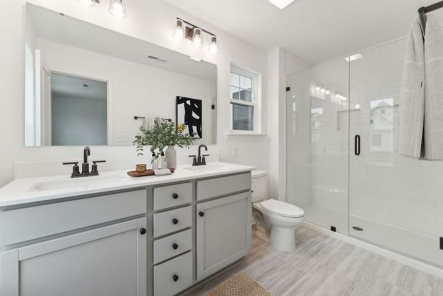 Representative furnished interior of a home built from the Advent TH by True Homes in Covington Ridge Townhomes, Thomasville (Image 12). Representative furnished interior of a home built from the Advent TH by True Homes in Covington Ridge Townhomes, Thomasville (Image 12).