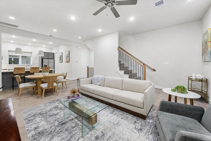 Representative photo showing the community’s model home living room. Layout and selections may vary. Representative photo showing the community’s model home living room. Layout and selections may vary.