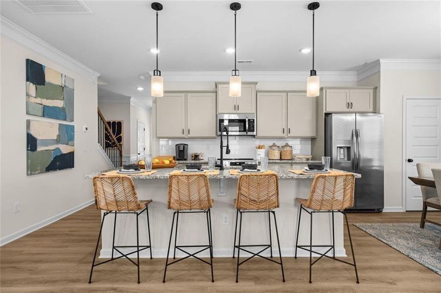 Furnished interior view inside a new home in Sanders Park, Austell (Image 38).