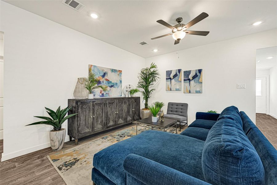 Furnished interior view inside a new home in Tamarron, Fulshear (Image 24).