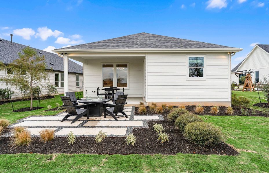 Representative exterior details of a home built from the Compass by Del Webb in Del Webb Austin at Lost Pines, Bastrop (Image 41).
