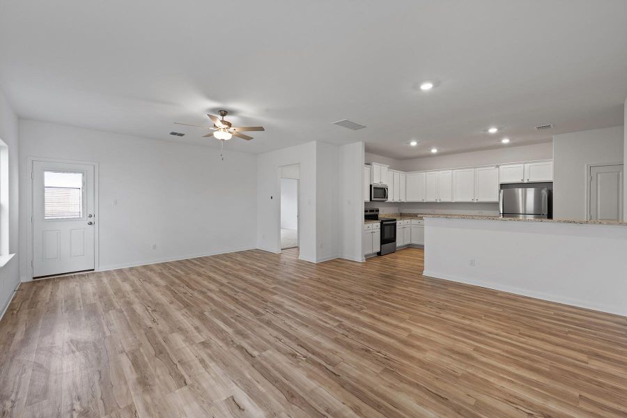 This stunning, five-bedroom home offers a bright, open layout, chef-ready kitchen, spacious dining room and more.