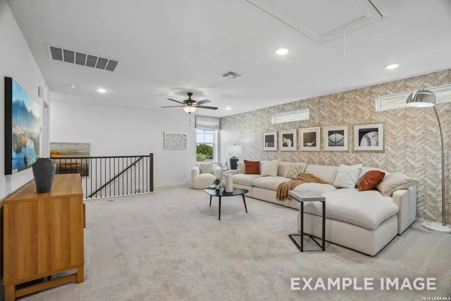 Furnished interior view inside a new home in Mesa Vista, San Antonio (Image 29).