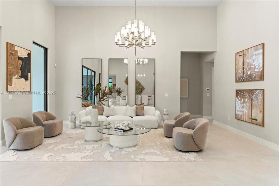 Furnished interior view inside a new home in , Miami (Image 14). Furnished interior view inside a new home in , Miami (Image 14).