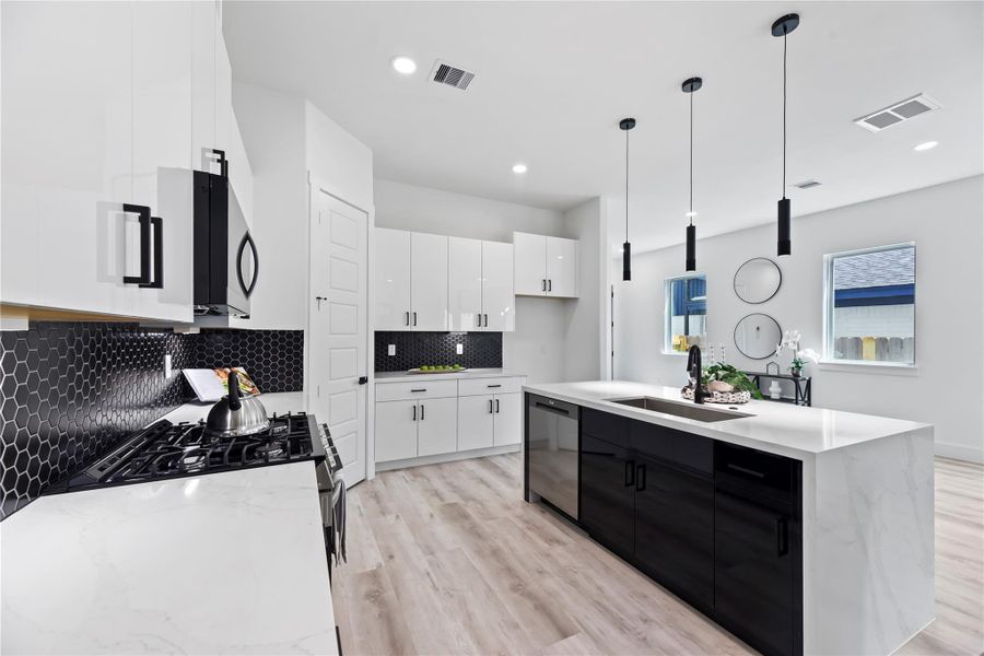 Furnished interior view inside a new home in , Houston (Image 10).