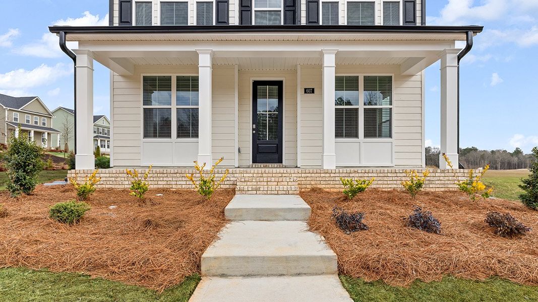 Representative exterior details of a home built from the Ashmore by D.R. Horton in Brookland Commons, Monroe (Image 3).