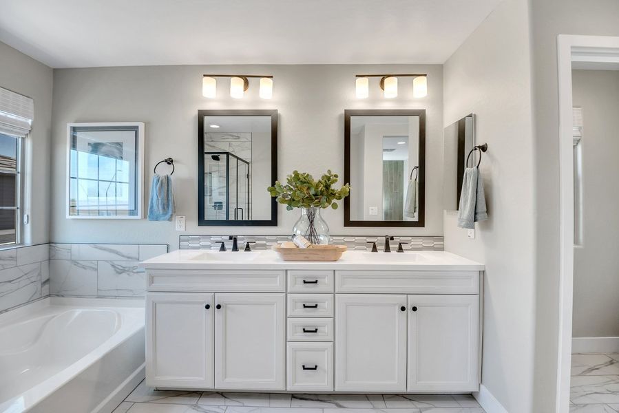 Furnished interior view inside a new home in Ironwood Villages at North Creek, Queen Creek (Image 40).