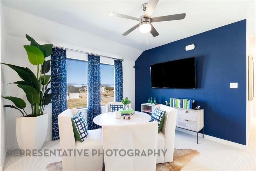 Furnished interior view inside a new home in Aster Park: 40ft. lots, McKinney (Image 22).