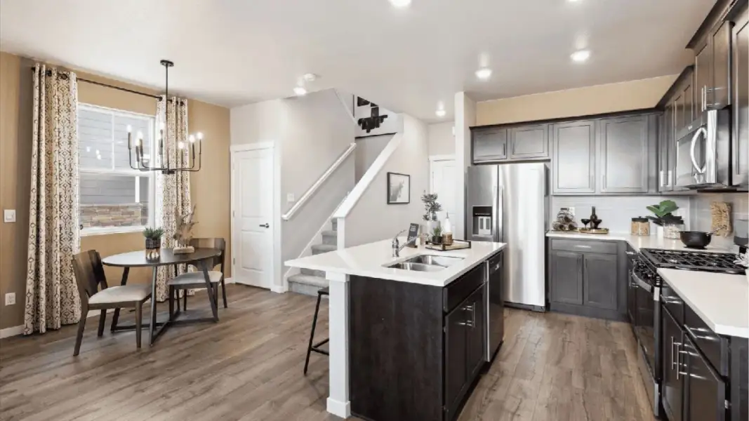 Furnished interior view inside a new home in Horizon Uptown, Aurora (Image 3).
