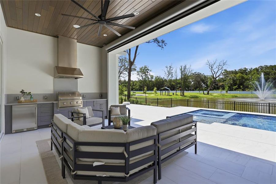 Exterior details and patio area of a home in , Winter Garden (Image 39). Exterior details and patio area of a home in , Winter Garden (Image 39).