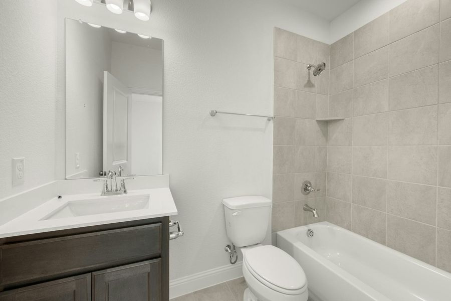 Furnished interior view inside a new home in Westside Preserve - 70ft. lots, Midlothian (Image 15). Furnished interior view inside a new home in Westside Preserve - 70ft. lots, Midlothian (Image 15).