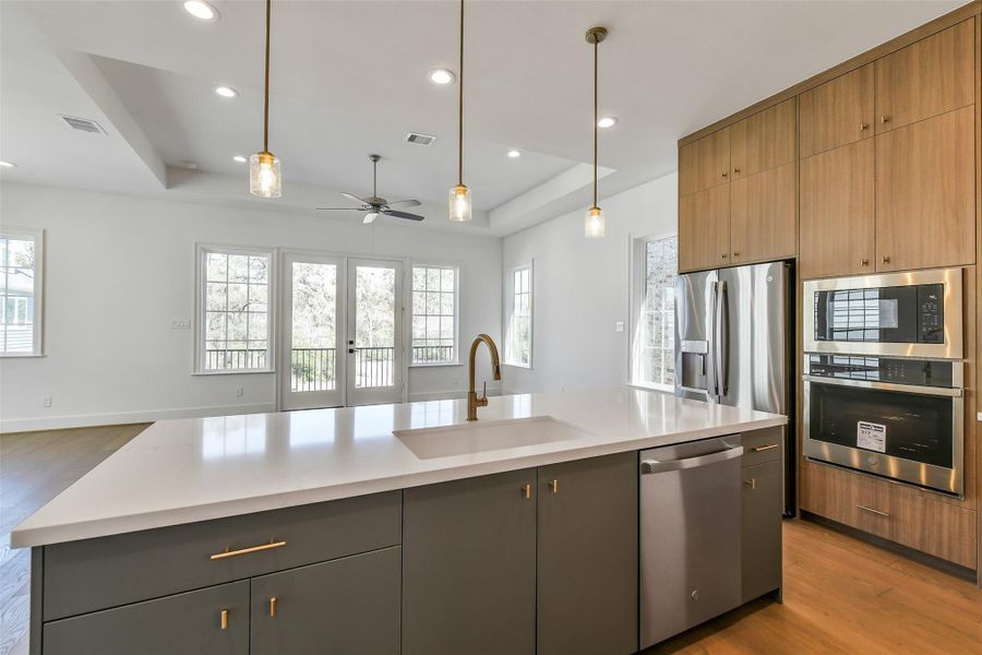 Furnished interior view inside a new home in Reserve in Memorial, Houston (Image 13).