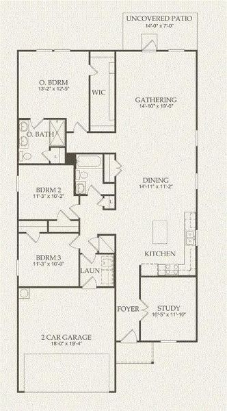 Pulte Homes, Hewitt floor plan