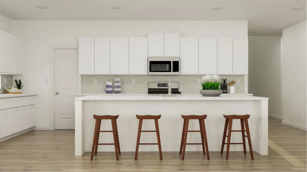 Furnished interior view inside a new home in Lively Ranch: Brookstone Collection, Georgetown (Image 25).