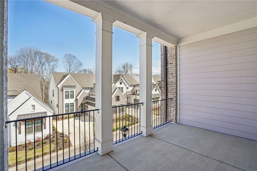 Exterior details and patio area of a home in Waterside Condos, Peachtree Corners (Image 21).