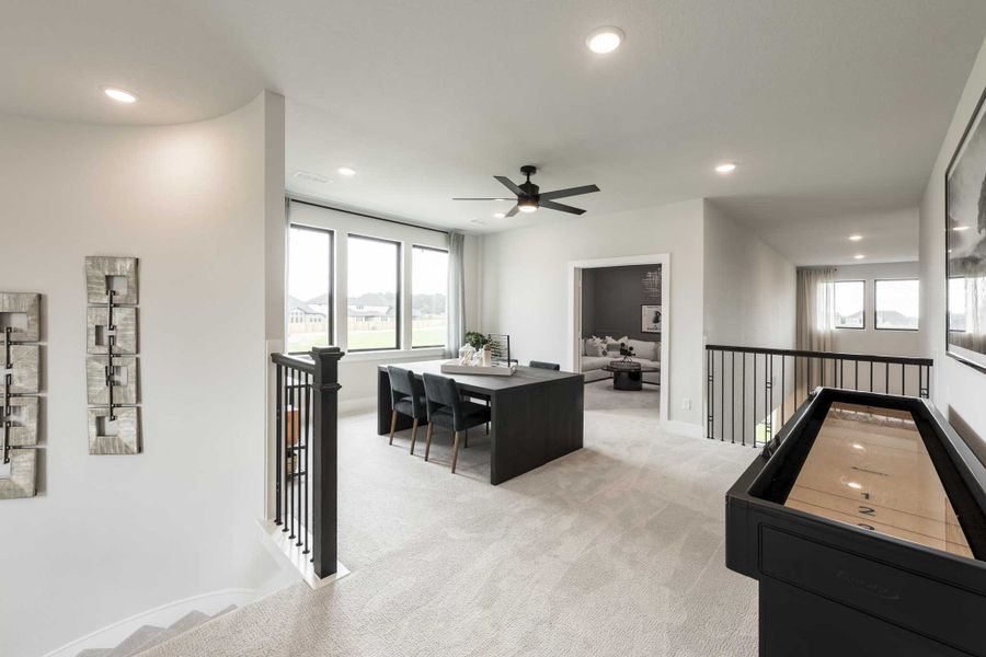 Representative furnished interior of a home built from the Goldeneye by Tri Pointe Homes in Tompkins Reserve, Katy (Image 32). Representative furnished interior of a home built from the Goldeneye by Tri Pointe Homes in Tompkins Reserve, Katy (Image 32).