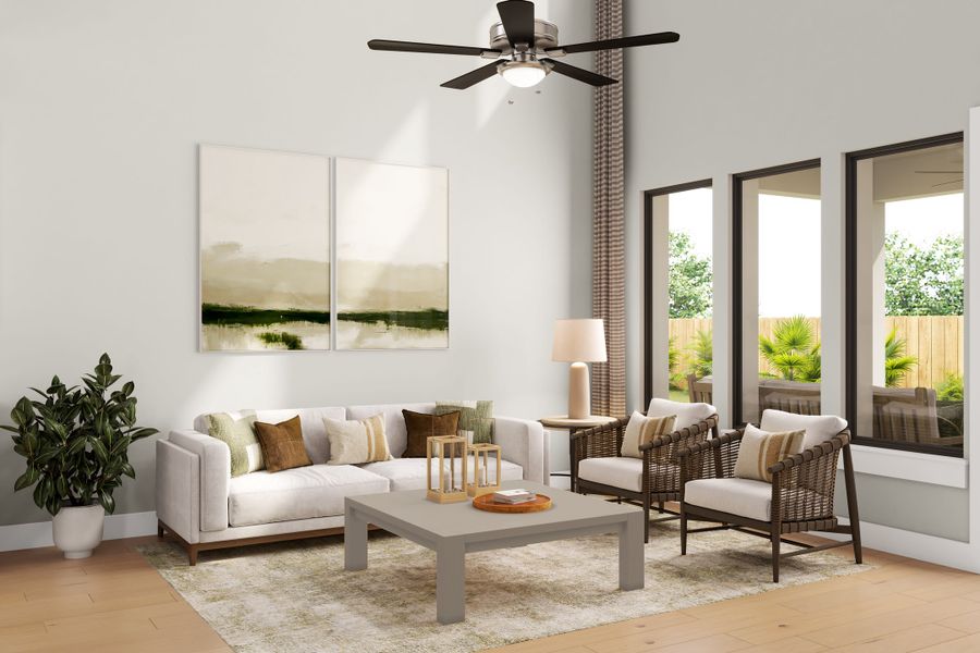 Representative furnished interior of a home built from the Kea by Tri Pointe Homes in Trillium, Richmond (Image 10).