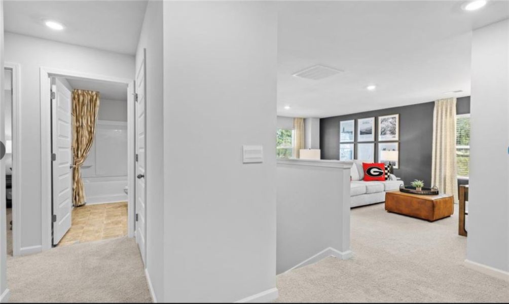 Furnished interior view inside a new home in Twin Lakes, Hoschton (Image 9).