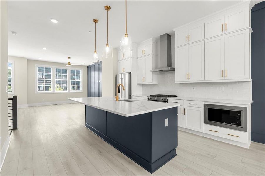Furnished interior view inside a new home in The Gathering – Alpharetta, Alpharetta (Image 13).