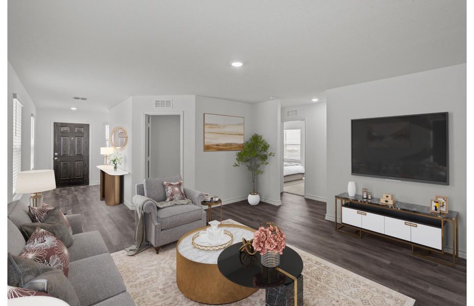 Representative furnished interior of a home built from the Taft by Centex in Davis Ranch, San Antonio (Image 9).