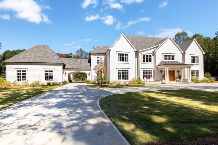 Front exterior of a new home in , Canton, GA, highlighting curb appeal (Image 21).