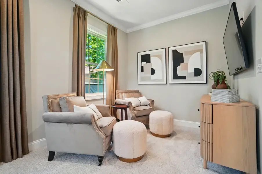 Furnished interior view inside a new home in The Townes at Wade Ardrey, Charlotte (Image 7).