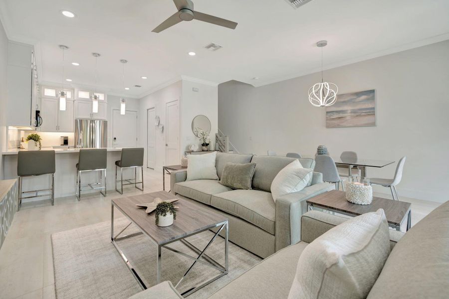 Furnished interior view inside a new home in , Stuart (Image 15).