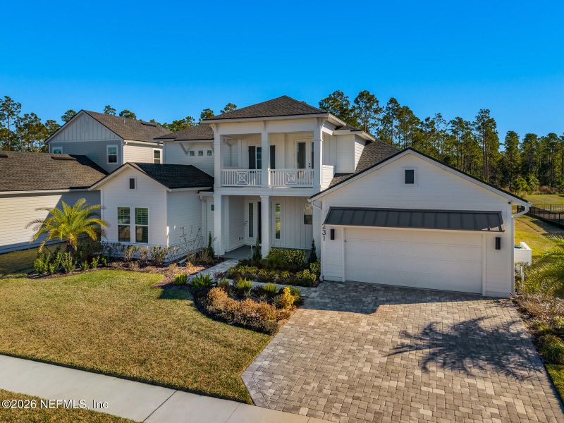 Front exterior of a new home in , Ponte Vedra, FL, highlighting curb appeal (Image 1). Front exterior of a new home in , Ponte Vedra, FL, highlighting curb appeal (Image 1).