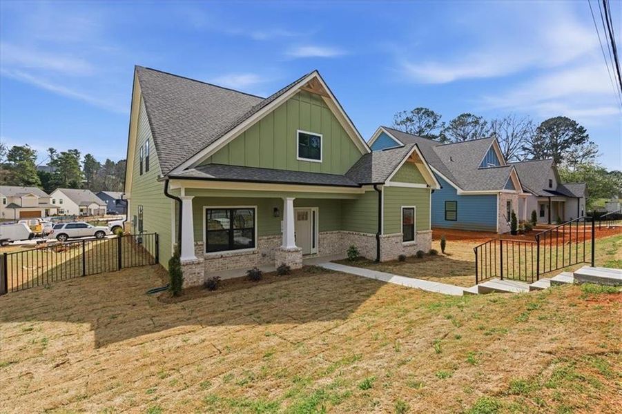 Exterior details and patio area of a home in , Emerson (Image 22). Exterior details and patio area of a home in , Emerson (Image 22).