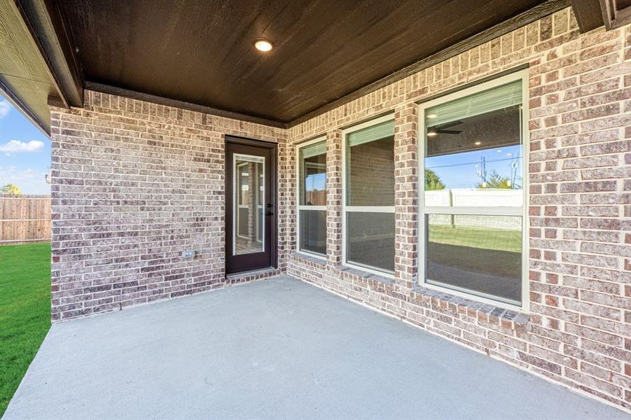 Exterior details and patio area of a home in Ridge Ranch Classic 50, Mesquite (Image 23). Exterior details and patio area of a home in Ridge Ranch Classic 50, Mesquite (Image 23).