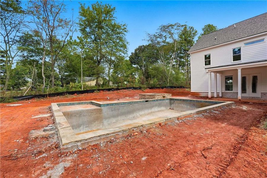 In-progress construction of a new home in , Marietta, GA (Image 29).