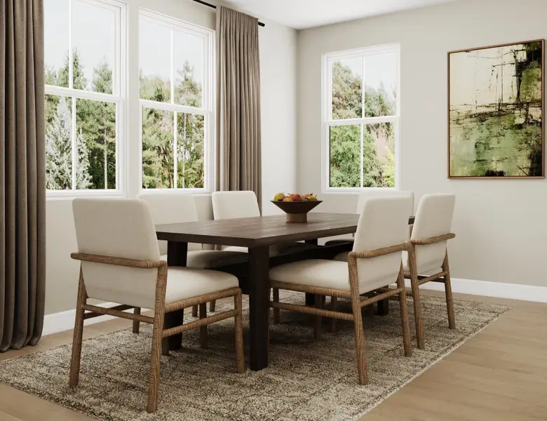 Representative furnished interior of a home built from the Grant by Beazer Homes in Poppy at GreenHouse, Marietta (Image 8).