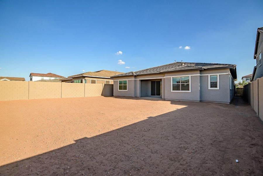 Front exterior of a new home in Palo Verde at North Creek, Queen Creek, AZ, highlighting curb appeal (Image 6).