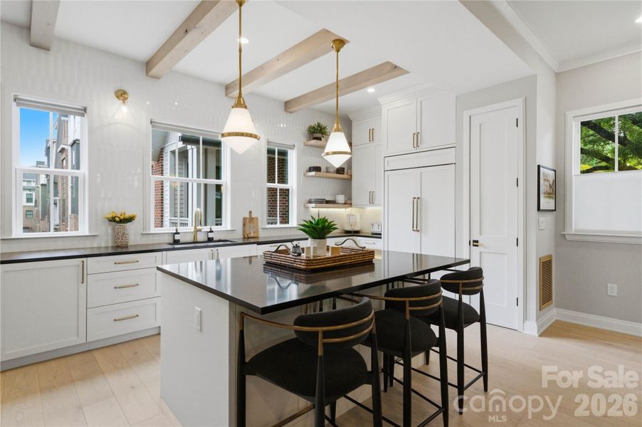 Furnished interior view inside a new home in , Charlotte (Image 27).