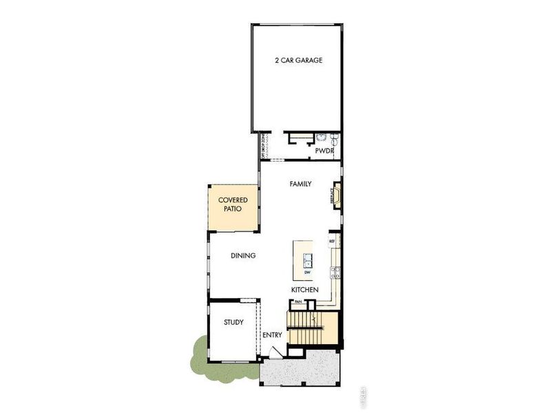 2D floor plan layout of this home in Kinston Cottage, Loveland, CO (Image 6). 2D floor plan layout of this home in Kinston Cottage, Loveland, CO (Image 6).