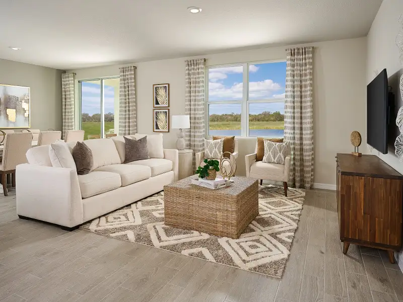 Furnished interior view inside a new home in Pine Ridge Meadows, Hudson (Image 4).