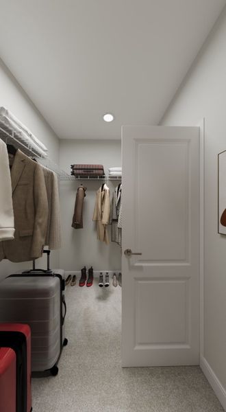 Furnished interior in a model home at Trailstone Villas Collection in Arvada (Image 5).