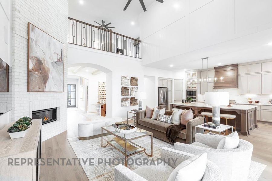 Furnished interior view inside a new home in Cross Creek West, Fulshear (Image 14).