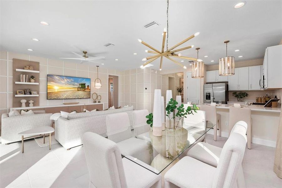 Furnished interior view inside a new home in Valencia Ridge (55+), Wesley Chapel (Image 9).